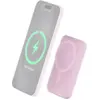 Image de Powerbank sans fil MagSafe 5000mAh 2 ports USB A+C 10W Qi Rose Bigben - Neuf