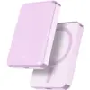 Image de Powerbank sans fil MagSafe 5000mAh 1 port USB C 15W Qi Métal Rose + Garantie à vie Force Power - Neuf