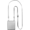 Image de Pochette Bandoulière Galaxy Z Flip Serie Fermeture aimantée Argent + Garantie à vie Force Case - Neuf