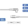 Image de CBL Coudé Renforce C/C 2m 3A PD60W Blanc Recycle