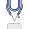 Image de Bandoulière Cordon Universelle Amovible Bleue détails Argent + Garantie à vie Force Case - Neuf