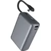 Image de Powerbank 20000mAh 2 ports USB A+C 40W PD/QC Câble intégré Gris Sidéral + Garantie à vie Force Power - Neuf