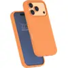 Image de Coque renforcée MagSafe iPhone 17 Pro SILICONE 2m Orange + Garantie à vie Force Case - Neuf