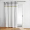Image de Douceur D'Intérieur - Rideau A Oeillets 140 X 240 Cm Coton+top Pompons Iliade