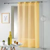 Image de Panneau A Oeillets 140 X 240 Cm Etamine Crash Telma Jaune