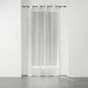 Image de Voilage A Oeillets 140 X 240 Cm Voile Tisse Applique Elea Blanc/argent