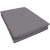 Image de Douceur D'Intérieur - Drap Plat 1 Personne 180 X 290 Cm Uni 57 Fils Lina + Point Bourdon Gris Souris