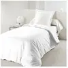 Image de Douceur D'Intérieur   Housse De Couette 1 Personne 140 X 200 Cm   Tissu Uni Blanc 57 Fils   Douceur Et Confort Optimal Pour Un Sommeil Réparateur