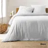 Image de Parure de lit - Douceur d'Intérieur - ANGELIA - Gaze de coton - 260 x 240 cm - Blanc