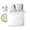 Image de Parure de lit - Douceur d'Intérieur - NOEMIE - Coton - 240x220cm - Blanc