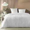 Image de Parure de lit - Douceur d'Intérieur - Microfibre - 240x220cm - Blanc