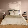 Image de Parure de lit - Douceur d'Intérieur - VELINA - Polyester - 240x220cm - Sable