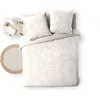 Image de Parure De Lit 3 Pièces 100% Coton   Housse De Couette Et 2 Taies D’oreiller   Fermeture Pressions Discrètes   Morgane   Oeko-tex - 260x240cm - Sable