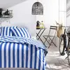 Image de Parure de lit Today, coton, bleu/blanc, 240x220cm, 2 taies d'oreiller 63x63cm