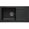 Image de Evier Stradour 78 x 43,5 cm Dos mat noir