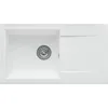 Image de STRADOUR Evier en EINNA, SMC WHITE UNI - 17, 1 bac, dimensions 78 * 43,5 cm, vidage manuel