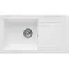 Image de Stradour - Evier A Encastrer Einna, En Smc Blanc Uni - 17, 1 Bac, Dim. 78 43,5 Cm, Vidage Manuel