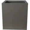 Image de Bac À Fleurs Riviera Granit - 39,5x39,5x44,5 Cm - Gris - Avec Réserve D'Eau - 38 L
