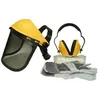 Image de Securitegooddeal - Kit De Protection Ozaki Casque - Écran Grillagé - Paire De Lunettes Et Gants - Normes En1731f - En352-1 - En166f - En388-4144