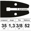 Image de Guide Ozaki 35 Cm 3/8lp 1,3mm