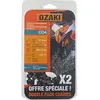 Image de Jeu de deux chaînes de tronçonneuse Ozaki avec gaine de protection semi-carrée : 3/8''lp 0,050'' (1,3 mm) 50 entraînements (E50)