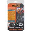 Image de Jeu de deux chaînes pour tronçonneuse Ozaki avec gaine de protection semi-carrée : 3/8''lp 0,50'' (1,3 mm) 52 entraîneurs (E52)