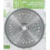 Image de Lame coupe-mauvaises herbes à 100 dents, carbure ø : 255 x 25,4 x 1,3 mm, avec des lames tranchantes sur 3 côtés et alternées à droite/à gauche.
