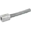 Image de Tige métallique universelle de remplacement ø 14 mm. Longueur totale : 145 mm, tête 21,2 mm x 21,2 mm. Vendue à l'unité.