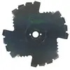 Image de Lame spéciale en forme de V, adaptable aux coupe-bordures   largeur de coupe : 225 mm, diamètre de l'alésage : 20 mm, épaisseur : 1,6 mm. La lame de scie de la marque D