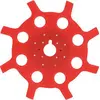 Image de Lame en résine nylon à 8 dents, adaptable pour débroussailleuses   largeur de coupe 230 mm, alésage : 25,4 mm