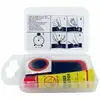 Image de Kit Réparation Chambre À Air Shak Avec 2 Rustines Diamètre 20 Mm Et 5 Rustines 45x25 Mm + Colle Et Abrasif