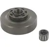 Image de Axe pivotant avec anneau 3/8 pouces   7 dents, compatible avec les tronçonneuses Jonsered modèles 450, 455, 510, 520, 525, 535, 540, 2044, 2051, 2052