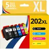 Image de 123CONSOMMABLES - 202XL - Pack cartouches d'encre Compatible avec Epson 202 XL 202XL pour imprimante - Neuf
