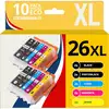 Image de 123CONSOMMABLES - 26XL - Pack 10 cartouche d'encre compatible avec Epson pour Epson Expression Premi - Neuf