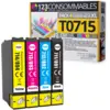 Image de 123CONSOMMABLES - T0715 - Pack pour Epson T0715 T0711 T0712 T713 T0714 - cartouches compatible avec - Neuf