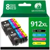 Image de Pack 8 cartouches compatibles HP 912XL - Neuf
