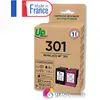 Image de UPRINT Pack de 2 cartouches d'encre remanufacturées HP 301 noire et couleur   Fabriquées en Fran - Neuf