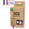Image de UPRINT Pack de 2 cartouches d'encre remanufacturées UPRINT HP 302 noire et couleur   Fabriquées - Neuf