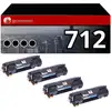 Image de Pack 4 Toners compatible CANON 712 noir - Neuf
