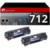 Image de Pack 2 Toners compatible CANON 712 noir - Neuf