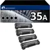 Image de Pack 4 Toners compatible HP 35A noir - Neuf
