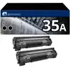 Image de Pack 2 Toners compatible HP 35A noir - Neuf