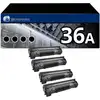 Image de Pack 4 Toners compatible HP 36A noir - Neuf