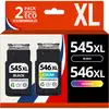 Image de 123CONSOMMABLES - PG545 CL546 - Cartouche d'encre Compatible avec Canon PG-545 CL-546XL Pack 2 pour - Neuf