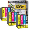 Image de 123CONSOMMABLES - 603XL - Pack 12 cartouches compatibles EPSON 603 XL - Neuf