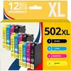 Image de 123CONSOMMABLES - 502XL - Cartouche d'encre pour Epson 502 XL pour Epson Expression Home XP-5100 XP5 - Neuf