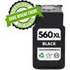 Image de Cartouche compatible CANON PG-560 XL noir SANS NIVEAU ENCRE - Neuf