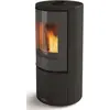 Image de Poêle à bois CASTRIES étanche - Eco Control - 8 kW - Rdt: 82,4% - B. 33 cm -Noir
