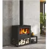 Image de Poêle à bois TOBIAS - 7 kW - Rdt: 76,53% - B. 50 cm - Noir