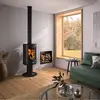 Image de Poêle à bois GODIN Mazamet 8.5kW - Noir - 388145